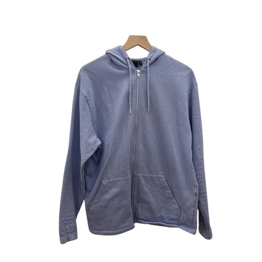 ASOS Design Men's Oversized Lilac Zip-Up Hoodie